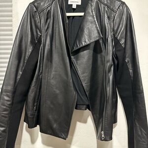 Nordstrom Black Leather Moto Jacket